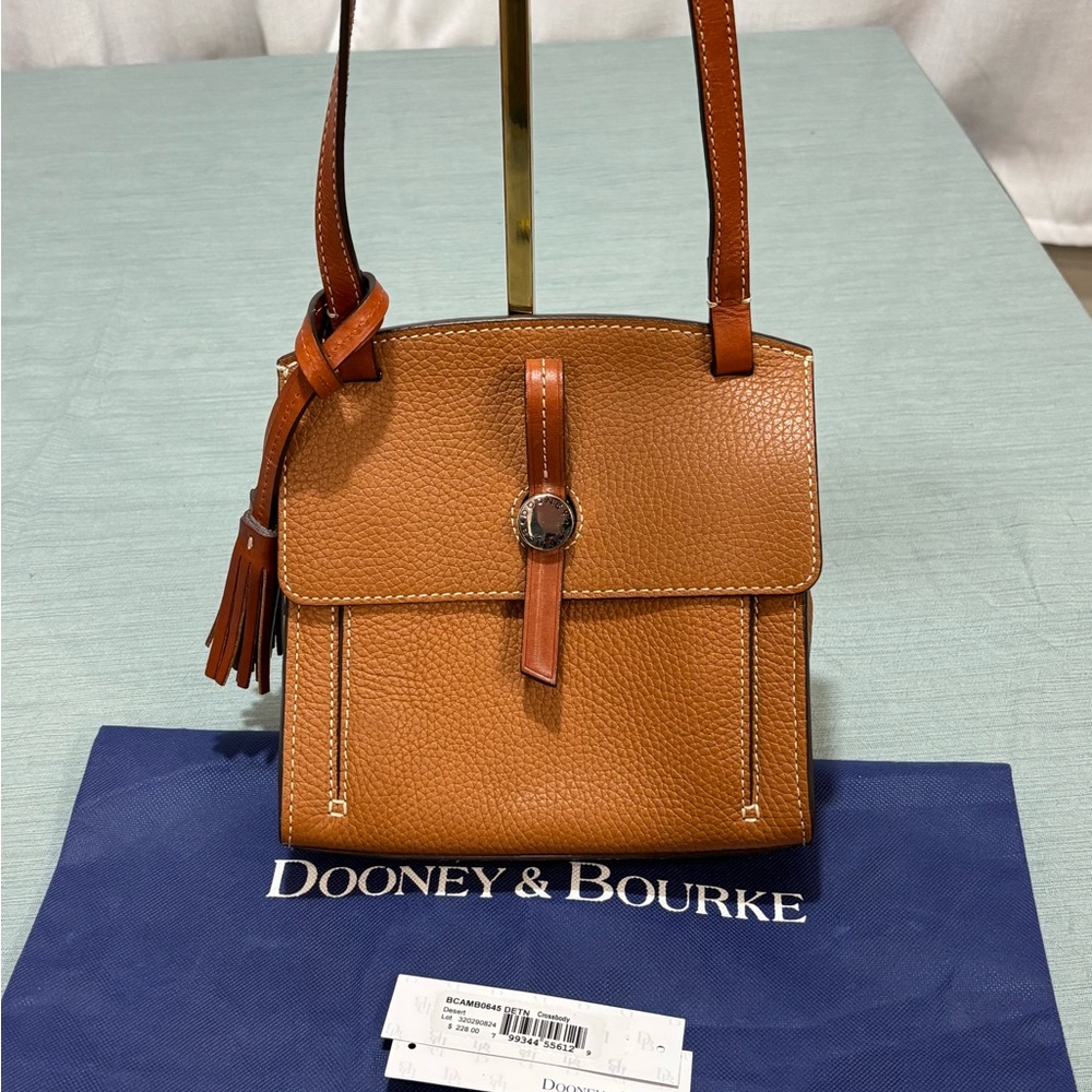 Dooney & Bourke Desert Brown Leather Crossbody Bag